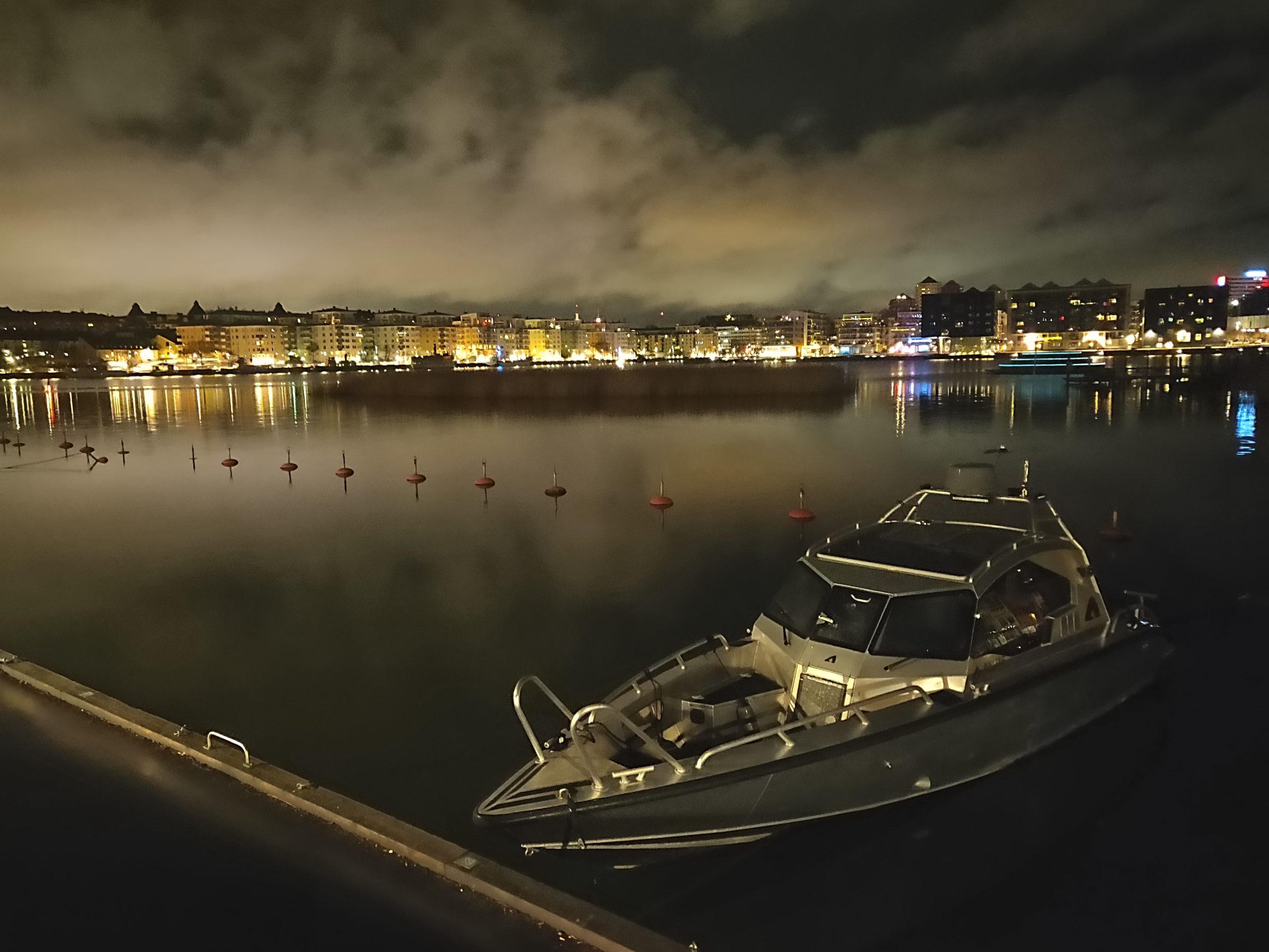 Sjöstaden nattetid
